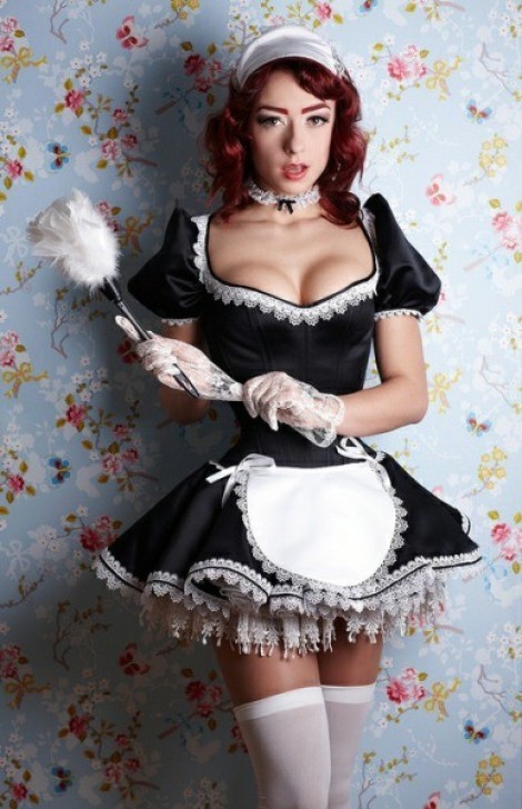 It is Maid Monday, Which means its a good day for a woman to put on a Maid outfit simply to clean up