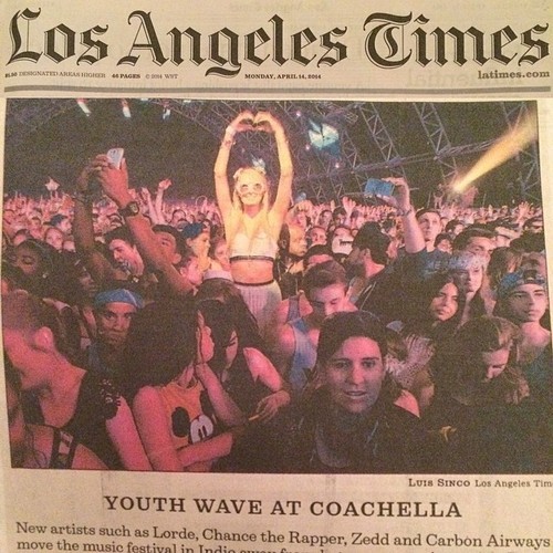 Paris Hilton makes the front page of the &rsquo;Los Angeles Times&rsquo; Picture is of Paris