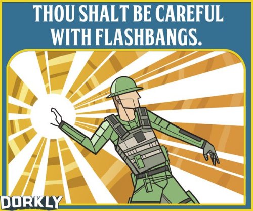 XXX dorkly:  The 10 Commandments of FPS Multiplayer (part photo