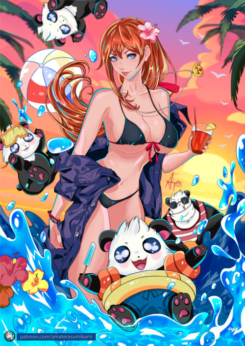  My entry for AdmiralBahroo’s summer 2021 Art Contest !Happy Summer everyone! ☀️❗COMMISSION IN