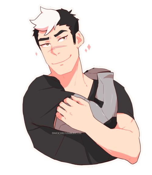dmochii:next time i draw shiro it’ll be in a tighter shirt and a little more skin showing above his 