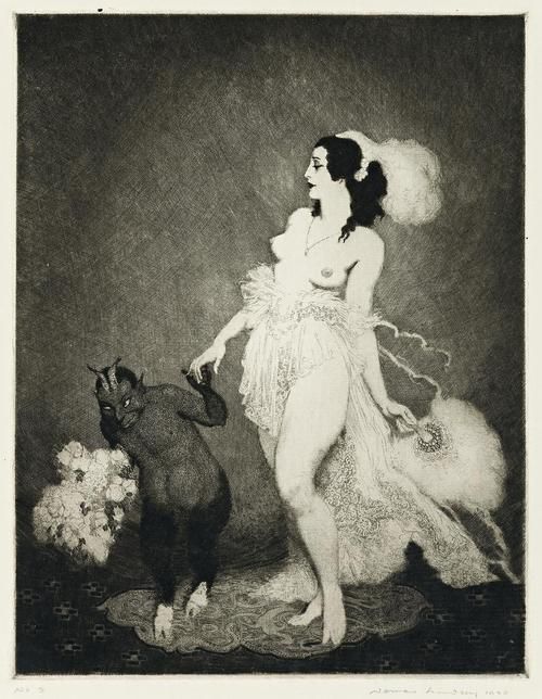  “Debut“ by Norman Lindsay. 