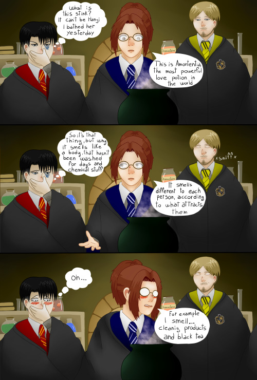 Hanji Often Flirts With Levi Before Quidditch Matches In Order To Distract Him. This Time He Just Couldnt