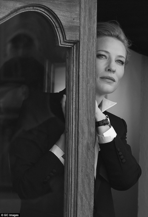 forgetfoolkid:Women in Suits Appreciation Post (Black & White)       ↳ Cate Blanchett“It’s hard 