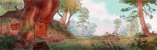 another study painting from “Winnie The Pooh”! I’m not too thrilled with my digital watercolor paint