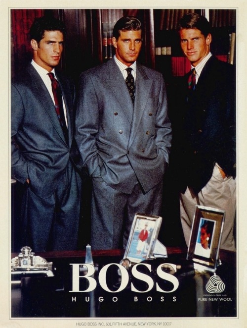Selection Of 1980s Hugo Boss AdvertisementsPart 4.