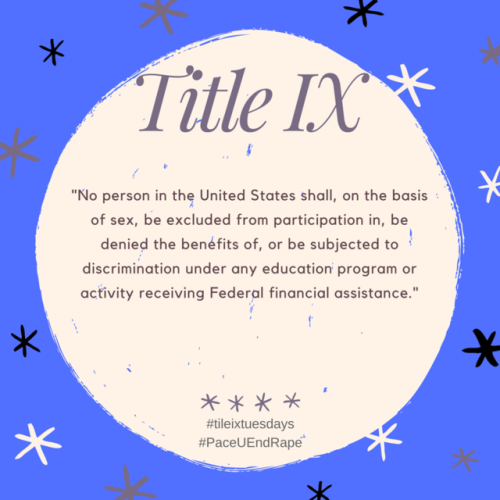 It’s Title IX Tuesday! So, what is Title IX?