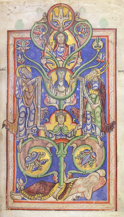 Illuminations from the Shaftesbury Psalter, 2nd quarter of 12th century England