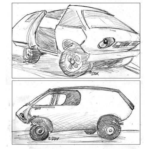 brubaker box, a vw kit car see daily sketches on my instagram @2rakvraiment
