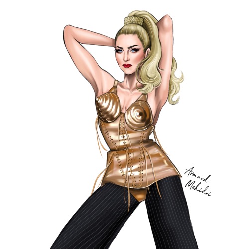 Madonna, Blond Ambition Tour - by Armand Mehidriwww.instagram.com/p/B_c_nmKpEI7/