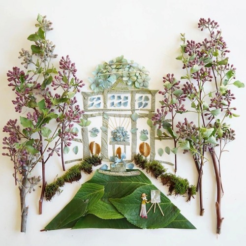 mymodernmet:Artist Bridget Beth Collins (aka Flora Forager) artistically arranges botanicals into wh