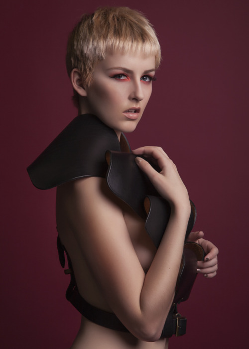 Model: Amber Tutton Photographer: Cinnamon Stewart Leather Accessories: Louise McKay