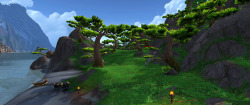 wowcaps:  A peaceful glade by the beach.World of Warcraft - Isle of Giants region