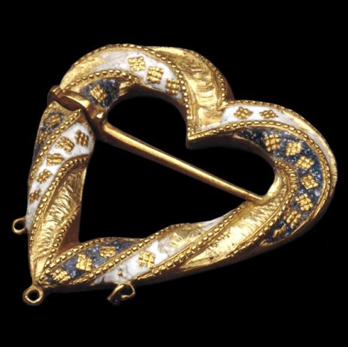medievalvisions:Heart pin from the Fishpool Hoard.