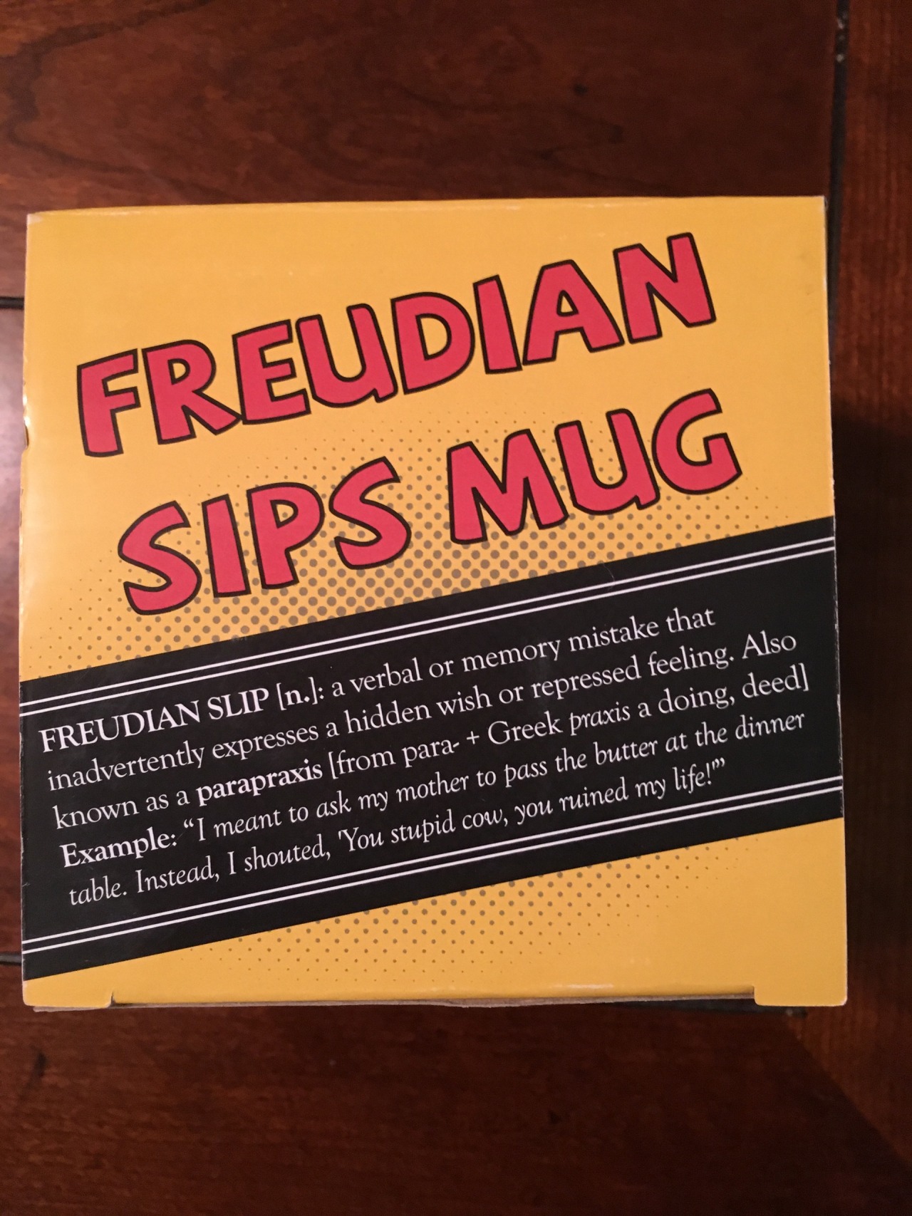 meliannesauce:  Kind of in love with my new Freudian Sips mug and the box it came