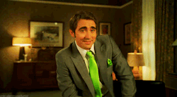 I see your profiles and I raise you a green suit gif @embergale!