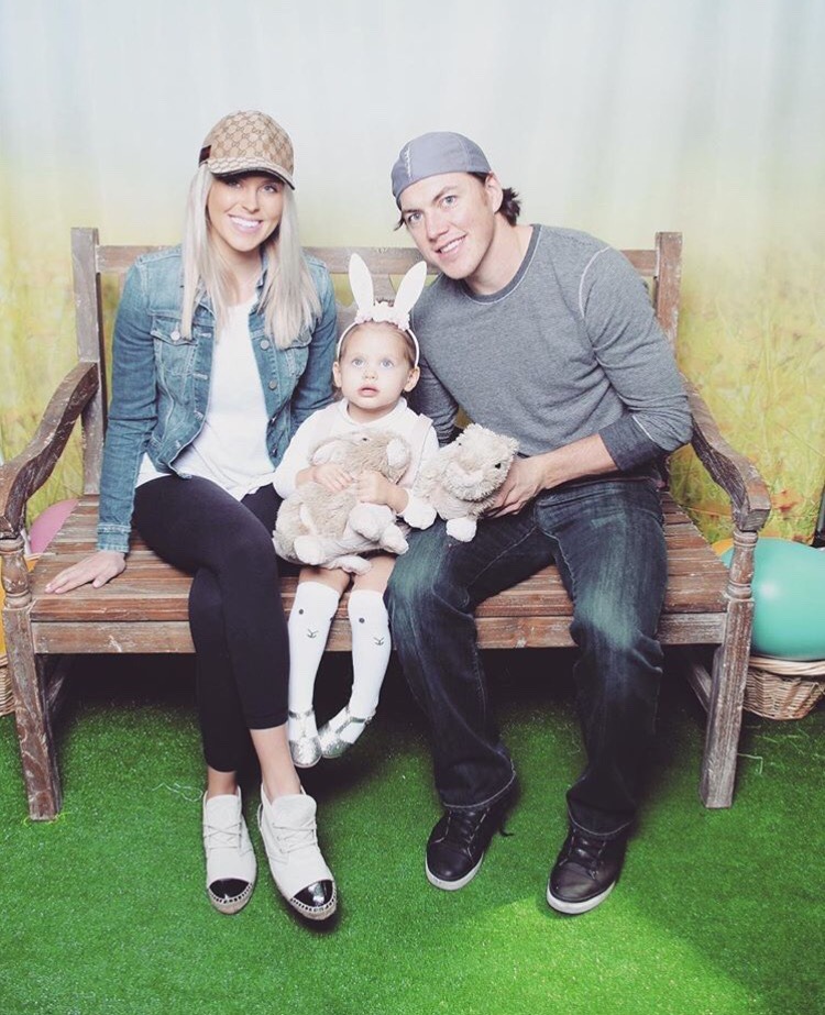 Washington Capitals hockey player, T.J. Oshie and his wife Lauren