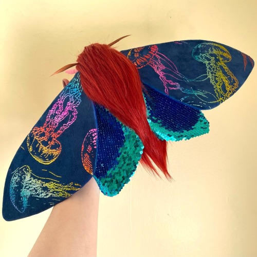 sosuperawesome:Fabric Moths / Bumble BeesMolly Burgess on Etsy