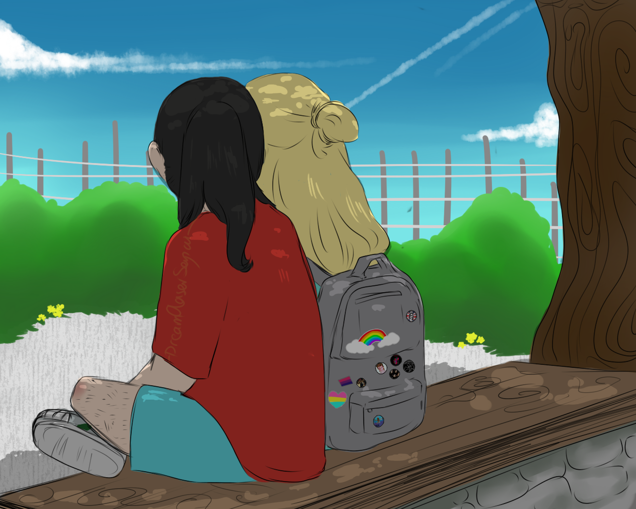 dreamchasersenpai: Young Aizawa &amp; ‘Zashi taking a walk~ Some shadow practice