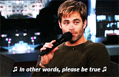 kirknspock:  Chris Pine Sings ‘Fly Me to the Moon’ // Jimmy Kimmel Live (Jan.
