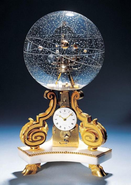 historyarchaeologyartefacts: Planetarium Table Clock, Paris, 1770 [2857 x 4000] SWITCH TO FIREFOX AN
