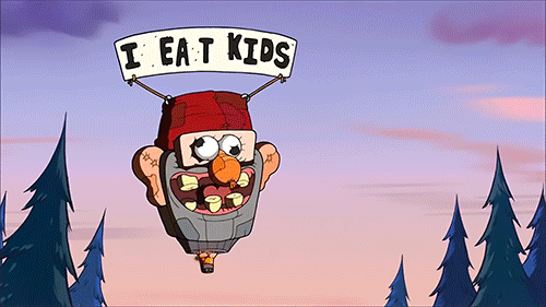 Yes he will. Gravity Falls анимации. I eat Kids Мем. Прикол про i eat Kids. Гиф для доната Гравити Фолз.