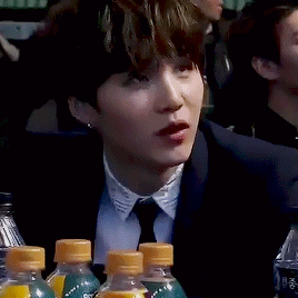 Shy Yoongi Caught On Camera During Award Shows