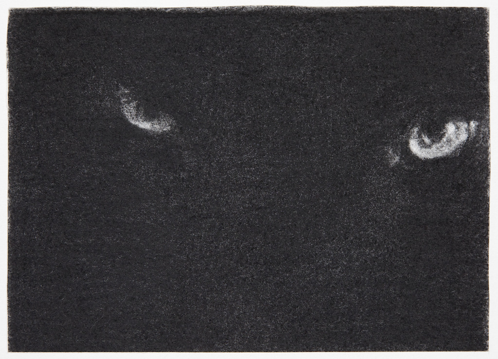 blue-voids:  Damien Cadio - characoal on paper, 2012