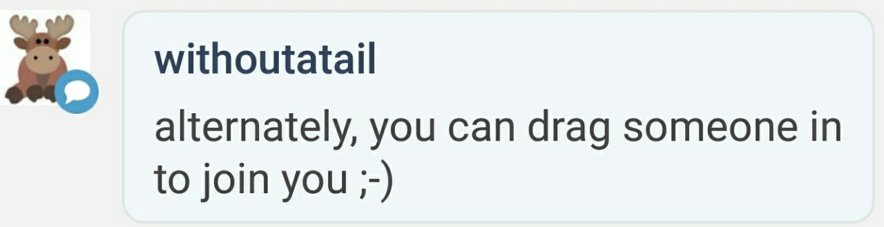 unabashedlyunashamed:  Hmmm…  I might need volunteers for this, @withoutatail.