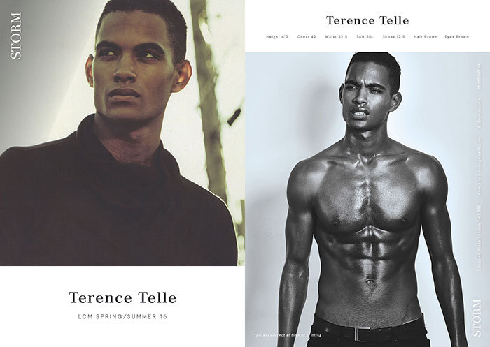 blackmalemodels:  Spring/Summer 2016 Show Packages - Storm ModelsBrandon Bailey,