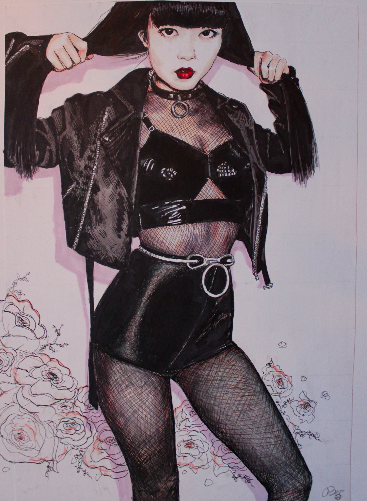 creepyyeha:  ruthymayart:  Finished my portrait of Yeha Leung. Shes absolutely gorgeous