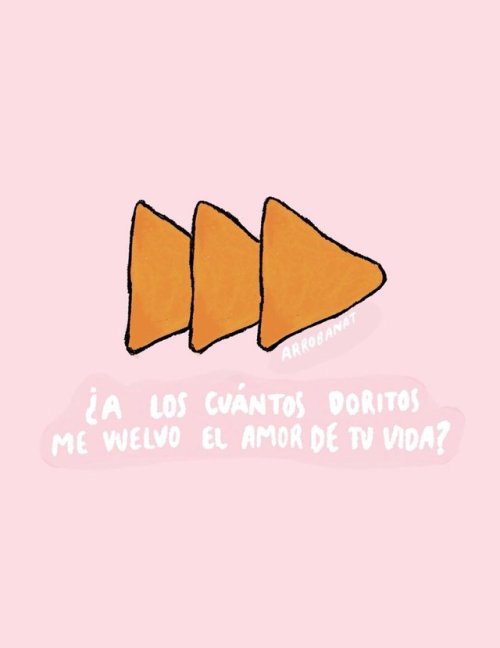 cor-ta:  escritoraconcafe: ¿A cuantos Doritos? Twitter; Escritora con Café   :c