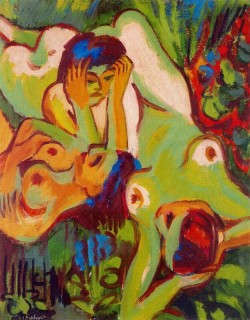 blog-artlover:Ernst Ludwig Kirchner  Bathers