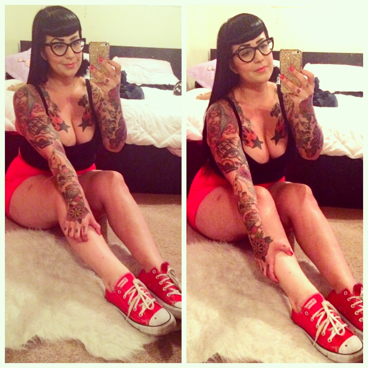 killerkurves:  smirkylittleshit:  Instagram Missjessejean Going out! 😐 