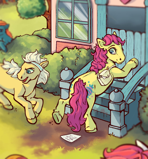 breadpaw​: Small preview of my contribution for the upcoming zine at @mlpg1zine, featuring MLP Tales
