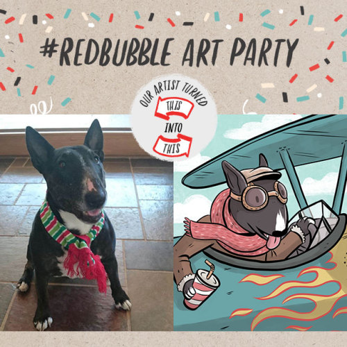 Redbubble is turning 9 today, so we’re throwing an art party!
Wanna join in the fun? Upload an image onto Instagram of something that makes you happy (like your pet!), and tag it #RedbubbleArtParty.
THEN, a Redbubble artist will work their creative...