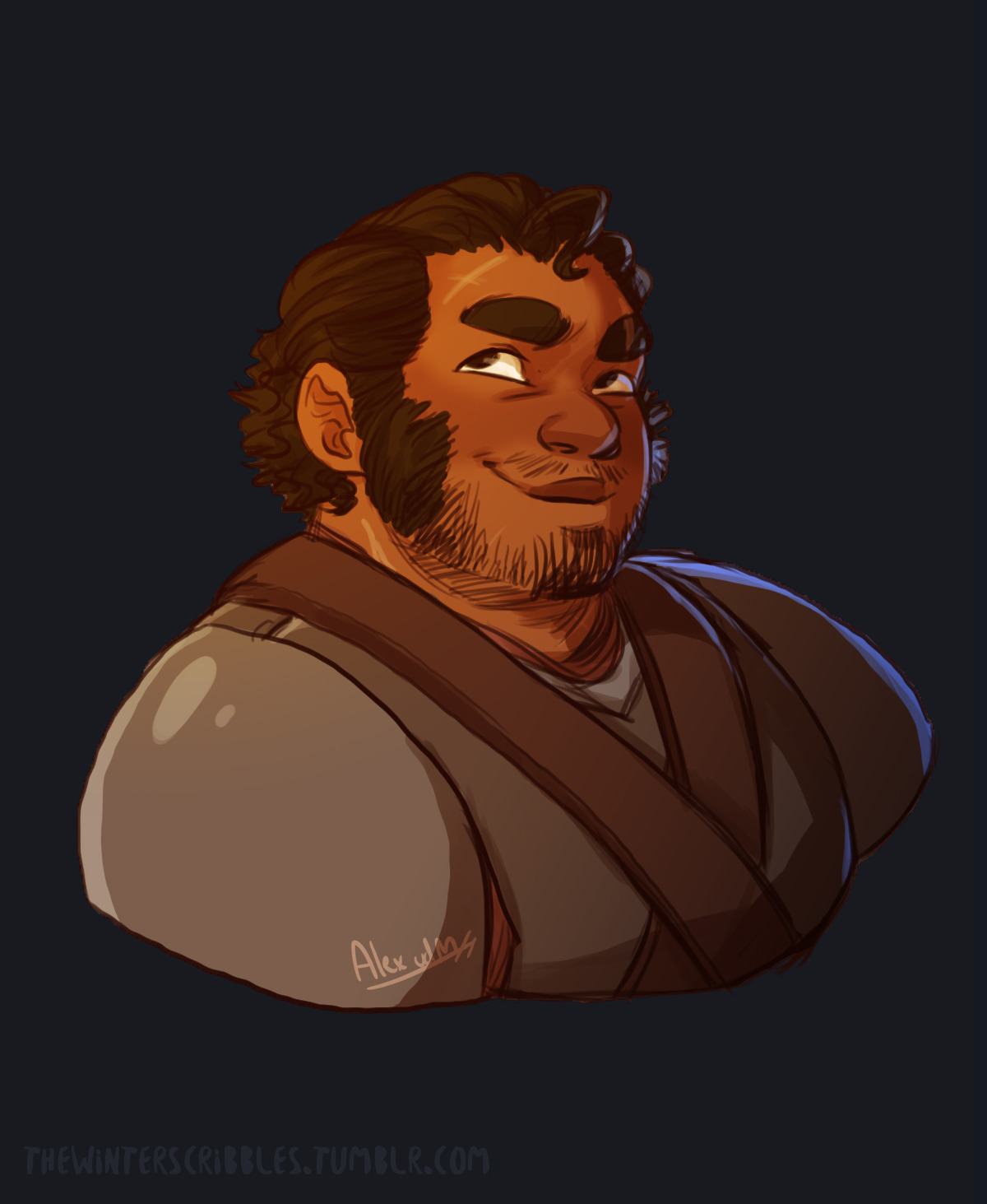 thewinterscribbles:  Character busts for the boys I haven’t done Merle yet…..