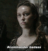 princeofmiddleearth:  alyciadebnam:*:･ﾟ✧ commander lexa, aka… *:･ﾟ✧