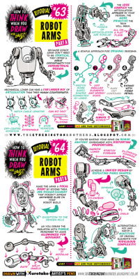 drawingden:  How to draw ROBOT MECH ARMS