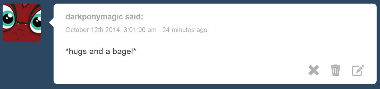 appelknekten:  spoopy-replies:  *bagel noms*  &gt;w&lt; CUTE!  x3! Adorbs~