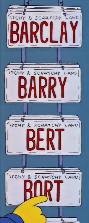 bythebigcoolingtower:Itchy & Scratchy Land [S6 E4] (dir. Wes Archer)Of course, you can now buy B