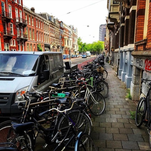 Amsterdam aims to be car free by 2025. Never will you see more bicycles than rush hour in the city. 