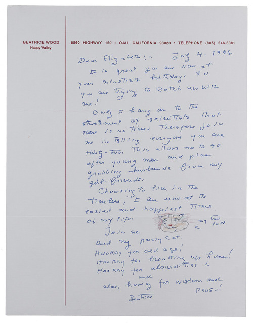 archivesofamericanart:In a series of letters to pen pal and art collector Elizabeth Stein, sculpto