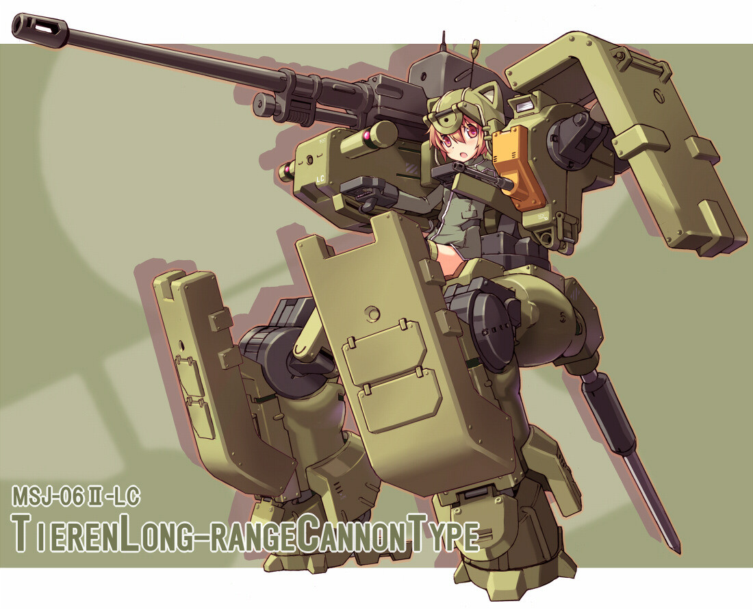 absolutelyapsalus:  Tonight’s Gundam of the Day is some grunty Mecha-Musume goodness!ティエレン長距離射撃型