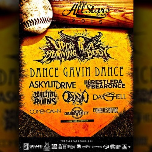 The #AllStarsTour returns for 2015 with #UponABurningBody, #Dayshell, & #ComeTheDawn making the 
