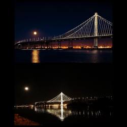 #mypic #someoneelsespic #lookalikes #beautiful #oaklandbaybridge #oakland #imprettygood #moemeatproductions