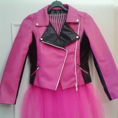 ♡♡♡NEW IN! Barbie vegan leather perfecto handmade by Bowsdontcry clothing ♡♡♡ Available at @noirkenn