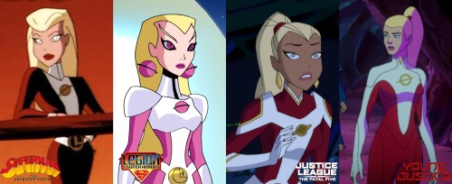 primal-slayer: Saturn Girl in animationSuperman: The Animated Series/Legion of Superheroes/JL vs. Fa