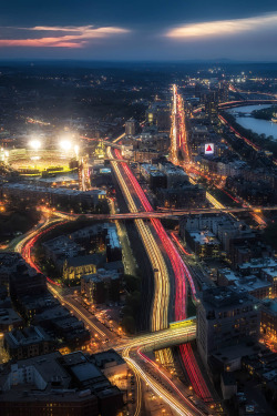 location54:     Prudential Center Skywalk in Boston during the Blue Hour || Source || Location54