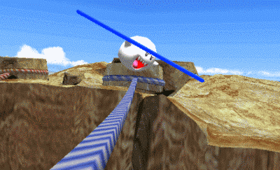 suppermariobroth: Boo falling off a tightrope in Mario Party 8.
